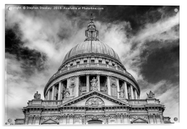 Rise - St. Paul's Dome #2 Acrylic by Stephen Stookey