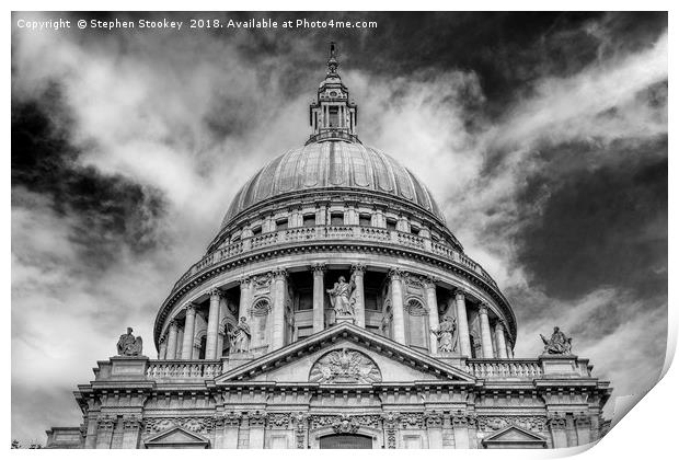 Rise - St. Paul's Dome #2 Print by Stephen Stookey