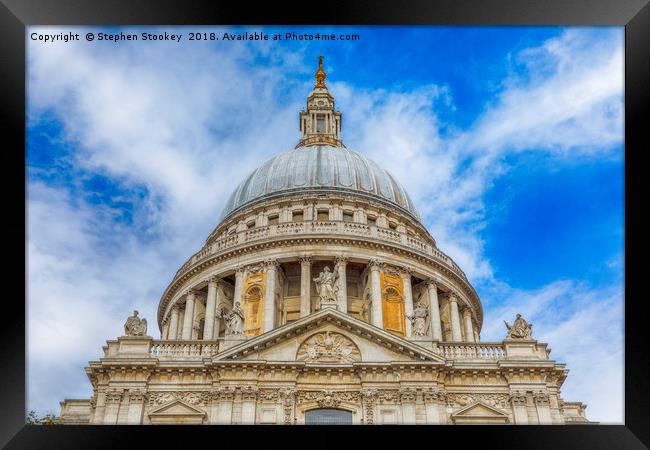 Rise - St. Paul's Dome #1 Framed Print by Stephen Stookey