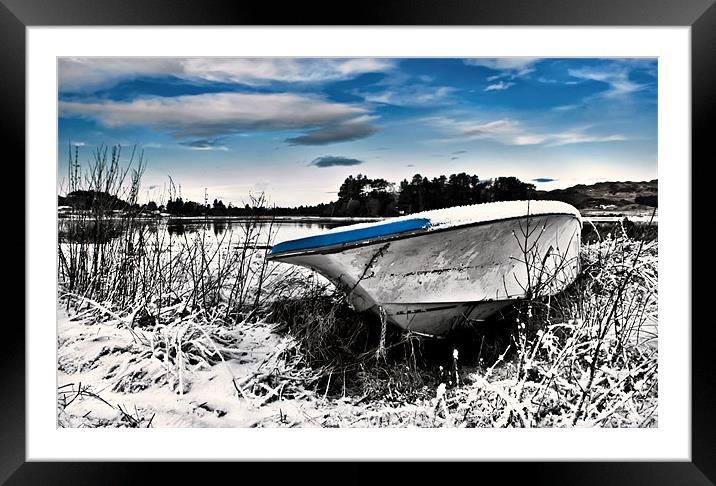 A Touch Of Blue Framed Mounted Print by Jim kernan