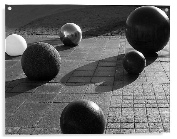 Balls. 3rd Feb2011 Acrylic by Donna Collett