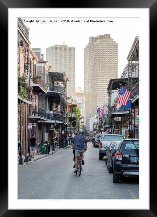 Royal Street, New Orleans Framed Mounted Print by Brian Garner