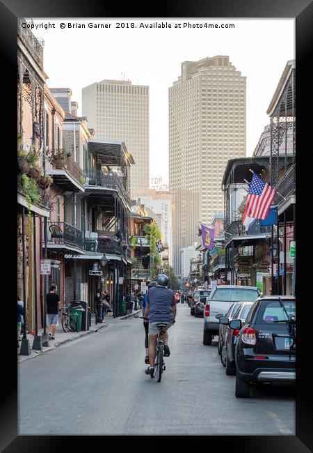 Royal Street, New Orleans Framed Print by Brian Garner