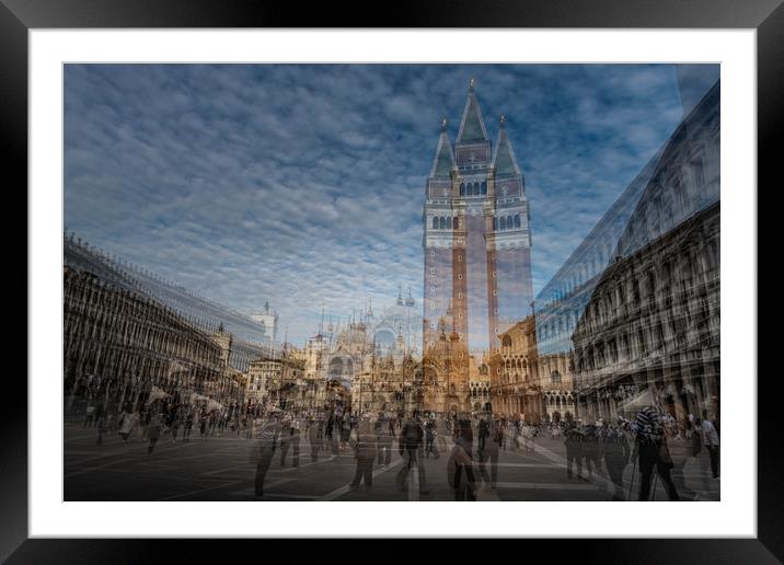 St Marks Square Digital Art Framed Mounted Print by Alan Sinclair