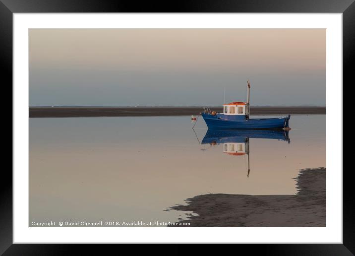 Meols Reflection Framed Mounted Print by David Chennell