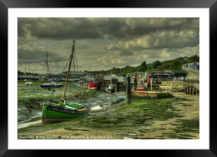 Boats at Leigh on sea  Framed Mounted Print by Rob Hawkins
