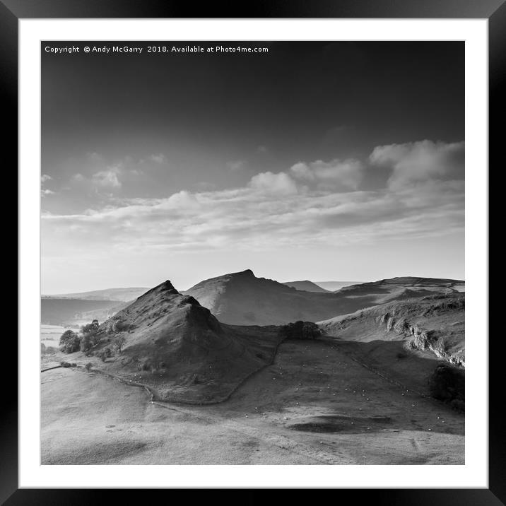 Parkhouse and Chrome Hill Framed Mounted Print by Andy McGarry