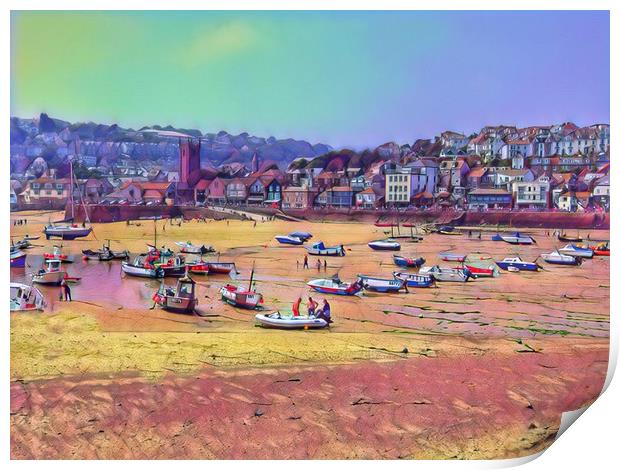 Serenity of St Ives Print by Beryl Curran