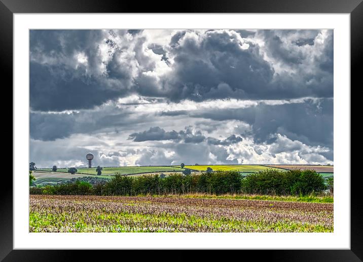 Claxby From The Lincolnshire Wolds Framed Mounted Print by David Smith