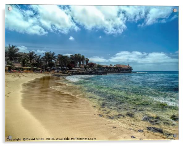 Santa Maria, Cape Verdi Acrylic by David Smith