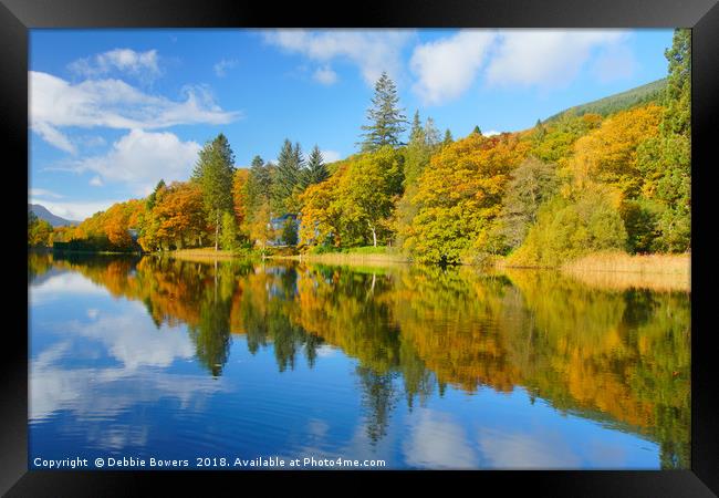 Loch Ard in Autumn Framed Print by Lady Debra Bowers L.R.P.S