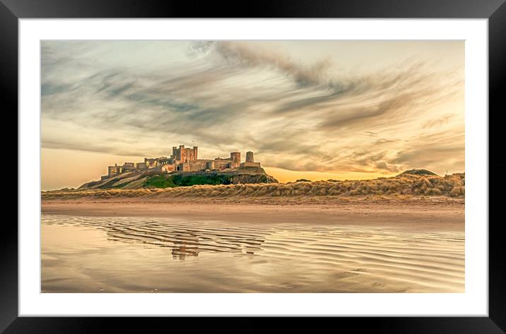 Glorious Bamburgh Castle  Framed Mounted Print by Naylor's Photography