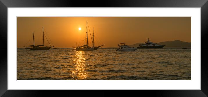 Mykonos Paradise Framed Mounted Print by Naylor's Photography