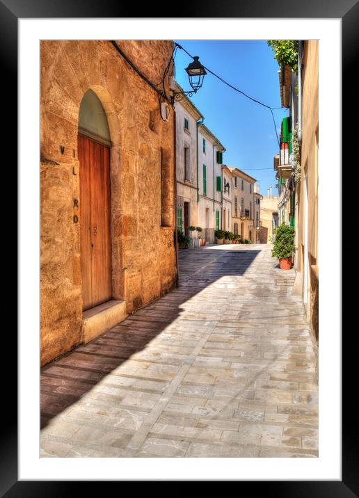 Alcudia old town Framed Mounted Print by Perry Johnson