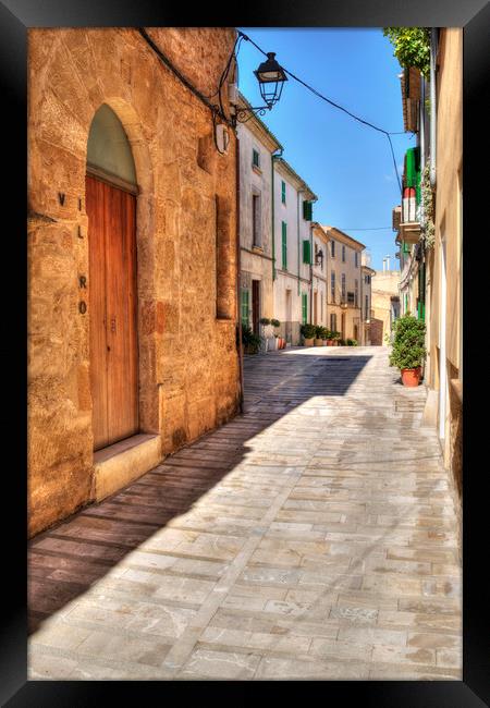 Alcudia old town Framed Print by Perry Johnson