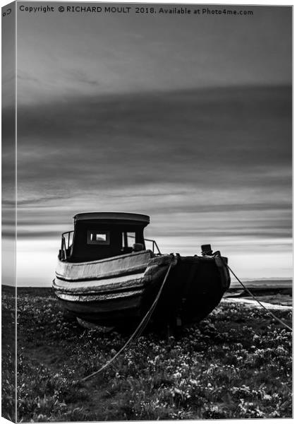 Fishing Boat Canvas Print by RICHARD MOULT
