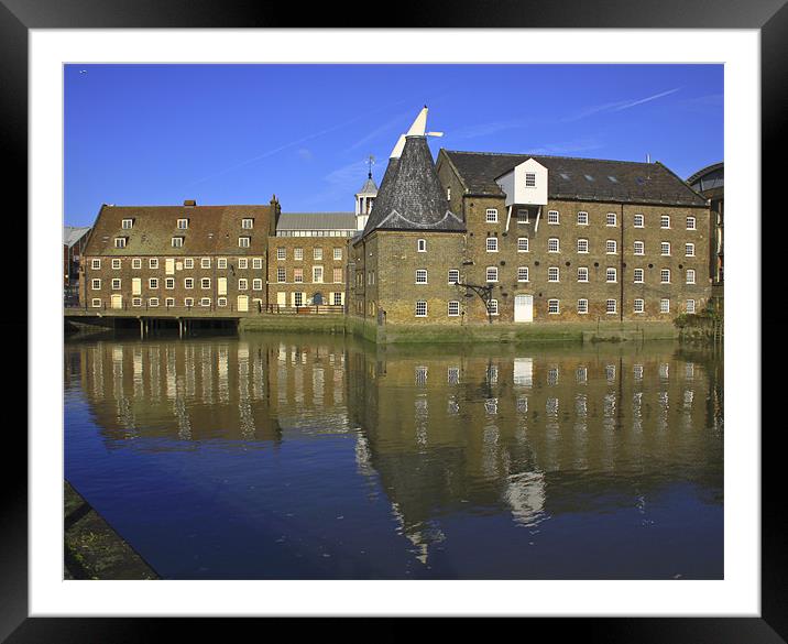 Three Mills Framed Mounted Print by David French