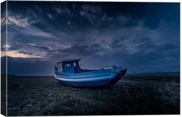 Waiting for the tide  Canvas Print by RICHARD MOULT