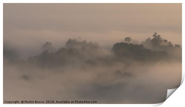 Abstract of early morning mist. Print by Martin Bowra