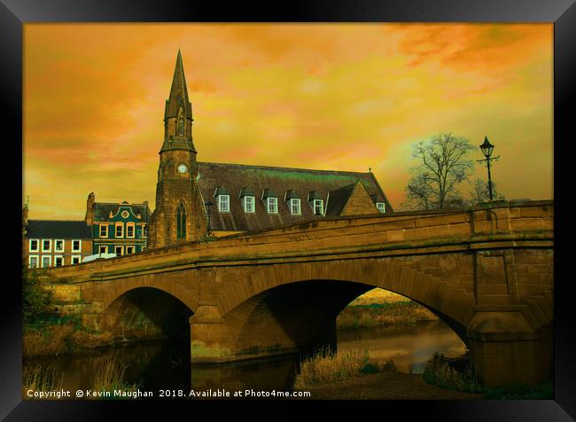 Telford Bridge At Morpeth Framed Print by Kevin Maughan