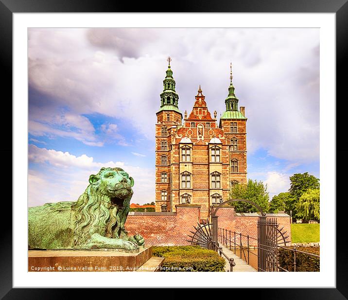 Copenhagen. Rosenborg castle Framed Mounted Print by Luisa Vallon Fumi