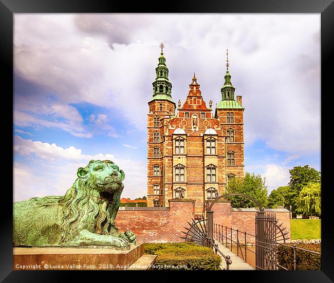 Copenhagen. Rosenborg castle Framed Print by Luisa Vallon Fumi