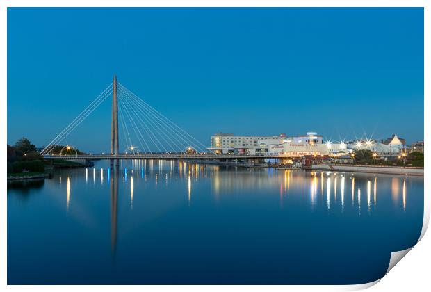 The Marine Lake Southport Print by Roger Green