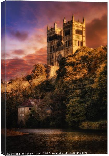 Durham Cathedral Canvas Print by richard sayer