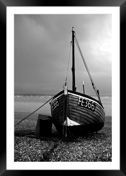 Dungeness Fishing Boat Framed Mounted Print by Tony Bates