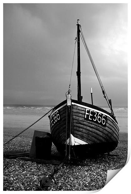 Dungeness Fishing Boat Print by Tony Bates