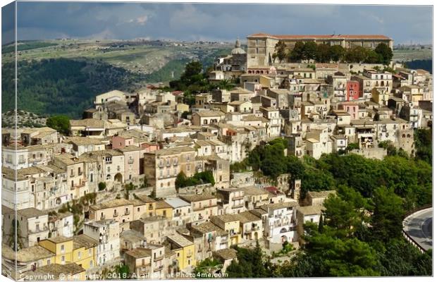                               Ragusa Ibla, Sicily Canvas Print by paul petty