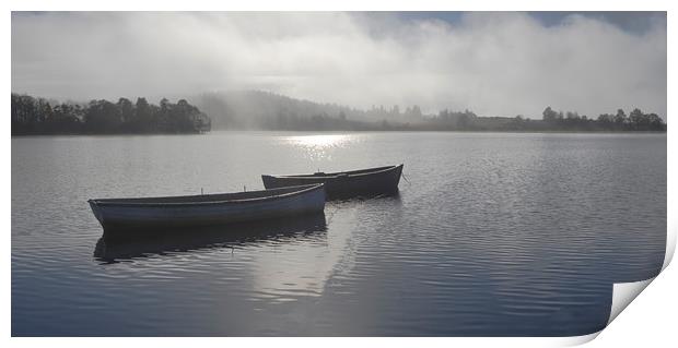 Morning misty mooring Print by Garry Quinn