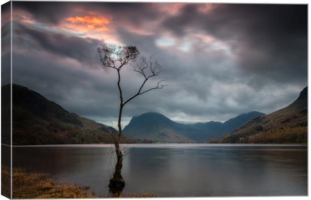 Buttermere Dawn Canvas Print by Paul Andrews