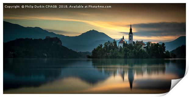 Lake Bled Slovenia Print by Phil Durkin DPAGB BPE4