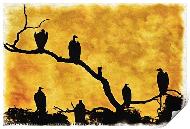 Vulture Restaurant  Print by David Mccandlish
