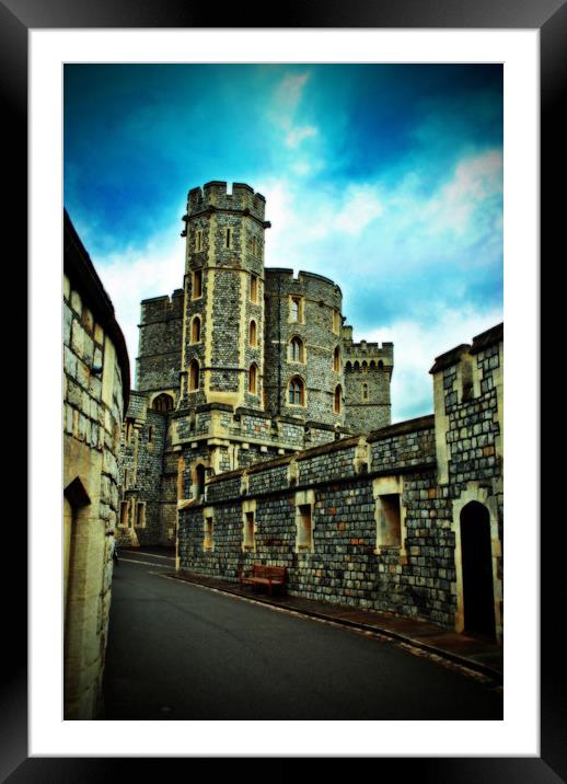 The Majestic Windsor Castle Framed Mounted Print by Andy Evans Photos