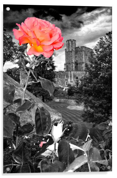 Windsor Castle home to the Queen Berkshire Acrylic by Andy Evans Photos
