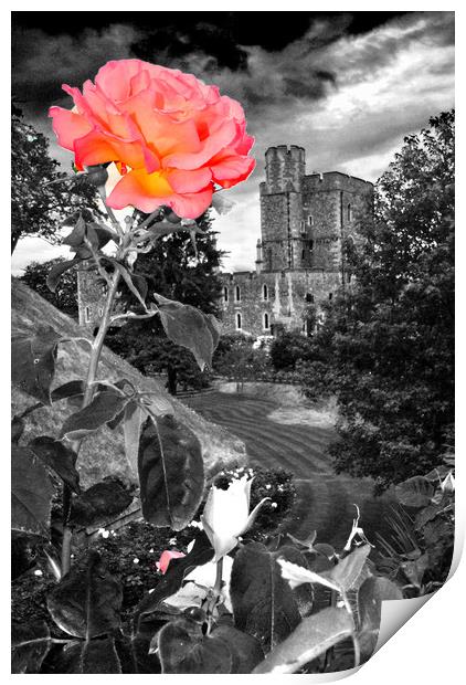 Windsor Castle home to the Queen Berkshire Print by Andy Evans Photos