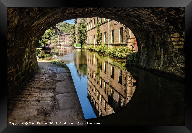 Canal Reflections Framed Print by Mark S Rosser