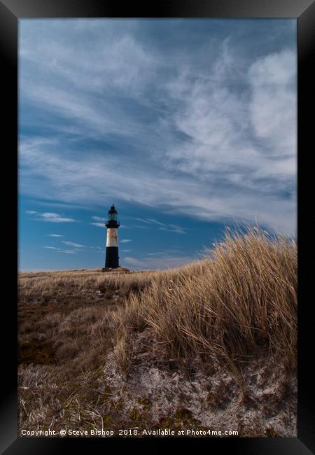 Cape Pembrooke Lighthouse - Falkland Islands. Framed Print by Steve Bishop