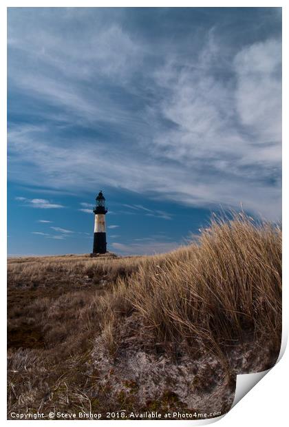 Cape Pembrooke Lighthouse - Falkland Islands. Print by Steve Bishop