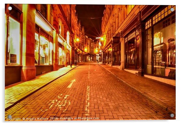 Cannon Street Birmingham          Acrylic by Angela Wallace