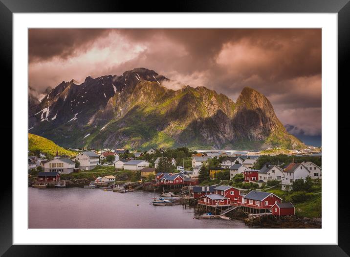 Lofoten islands Norway Framed Mounted Print by Hamperium Photography