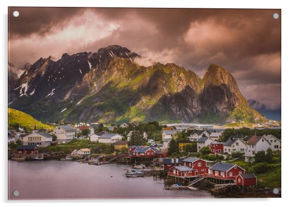 Lofoten islands Norway Acrylic by Hamperium Photography