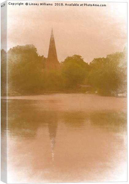 Normanton on Soar Church Impression Canvas Print by Linsey Williams