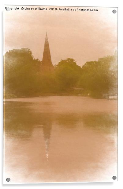 Normanton on Soar Church Impression Acrylic by Linsey Williams