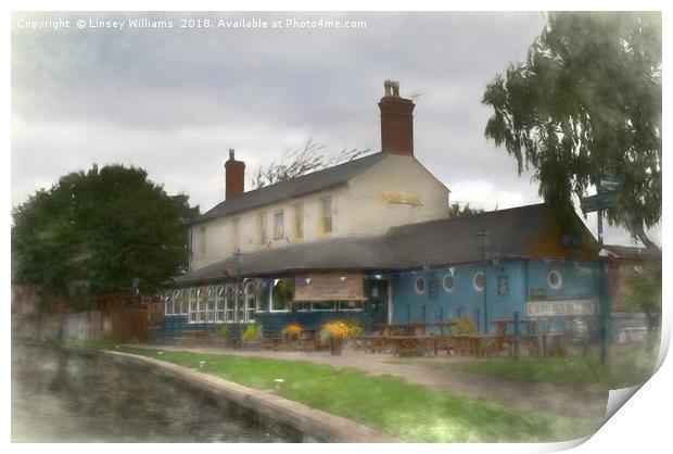 The Boat Inn, Loughborough Print by Linsey Williams