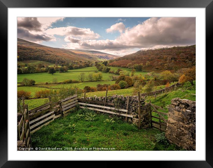 Langstrothdale Chase Framed Mounted Print by David Brookens