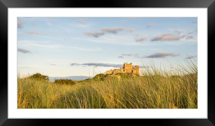 Castle through the dunes Framed Mounted Print by Naylor's Photography