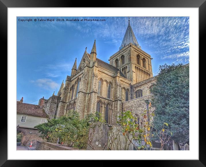 Rochester Cathedral 2 Framed Mounted Print by Zahra Majid